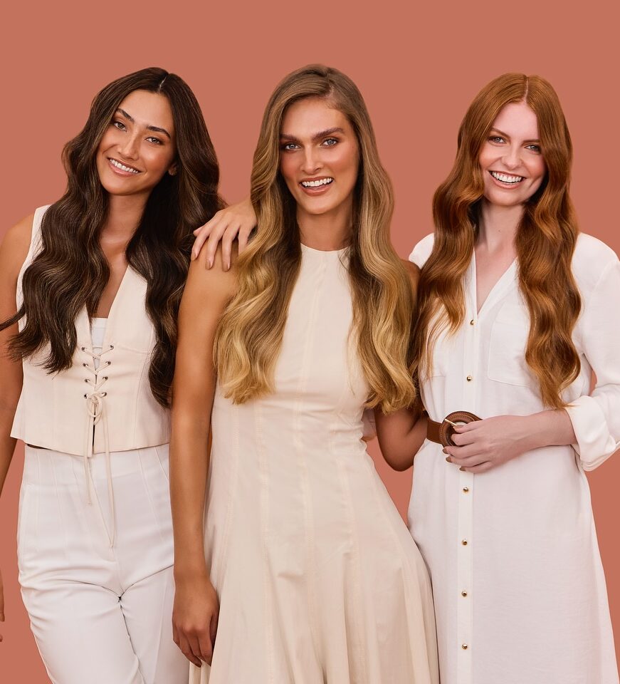 Three models from Hone&Co,the best salon North Sydney which is moving to a new location,